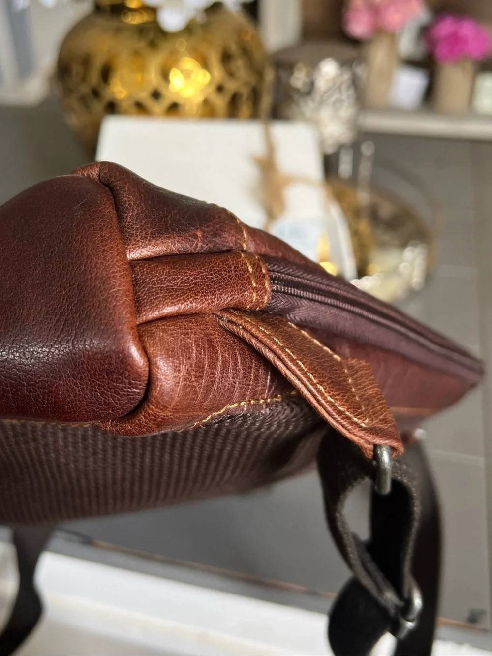 Jack Georges Small Convertible Backpack /Crossbody Leather